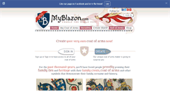 Desktop Screenshot of myblazon.com