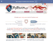 Tablet Screenshot of myblazon.com